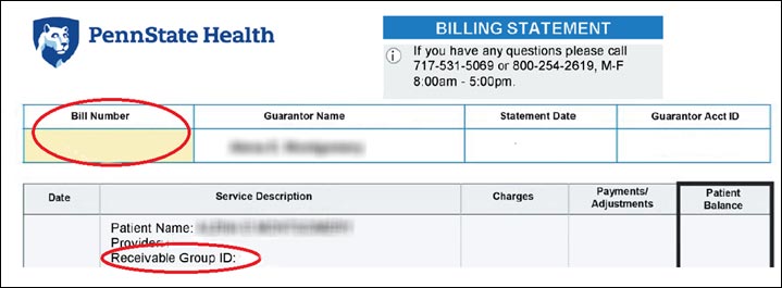penn state health bill pay